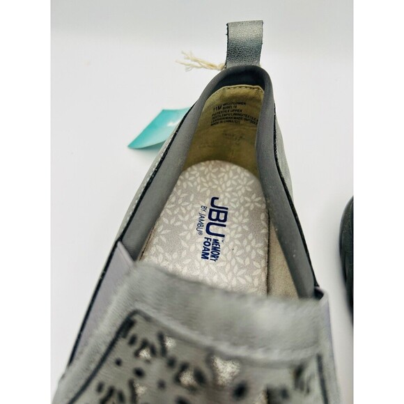 JBU Jambu Shoes Women 11 M BellFlower Slip On Memory Foam Gray Sneakers - Picture 7 of 7